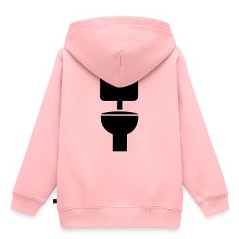 Toilet - Kids Premium Organic Hoodie - rose - Back - AI Model Kid Female (0cm)