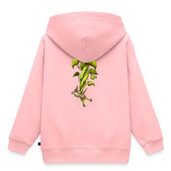 Jack l'affamé - Sweat Premium à capuche enfant bio - rose - Dos - AI Model Kid Female (0cm)