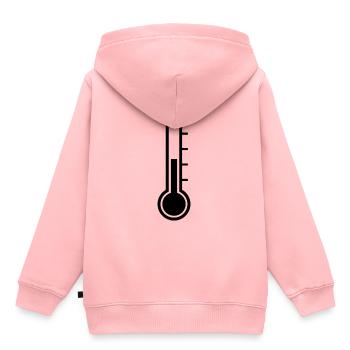 Kalt Warm Temperatur Celsius Thermometer Fieber - Kinder Premium Organic Hoodie - Rosa - Hinten - AI Model Kid Female (0cm)