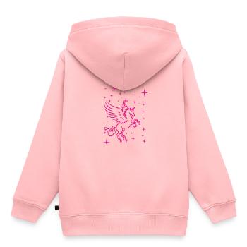 Pegasus in pink - Kinder Premium Organic Hoodie - Rosa - Hinten - AI Model Kid Female (0cm)