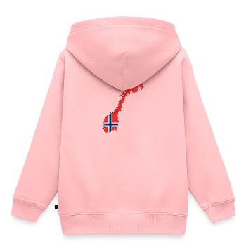 Norway - Kids Premium Organic Hoodie - rose - Back - AI Model Kid Female (0cm)