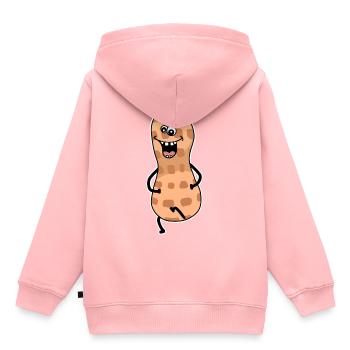 Peanut, Emotion, Laughter, Smile, Cheerfulness - Kids Premium Organic Hoodie - rose - Back - AI Model Kid Female (0cm)