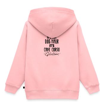 Cane Corso - Sweat Premium à capuche enfant bio - rose - Dos - AI Model Kid Female (0cm)