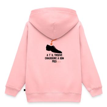 ist FT2 Schuh - Kinder Premium Organic Hoodie - Rosa - Hinten - AI Model Kid Female (0cm)