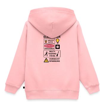Electrician - Kids Premium Organic Hoodie - rose - Back - AI Model Kid Female (0cm)