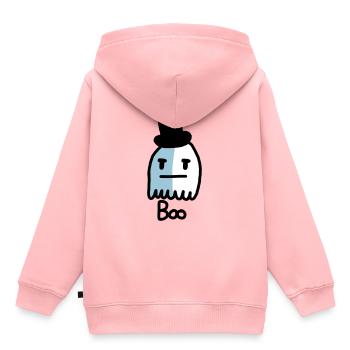 fantôme mignon - Sweat Premium à capuche enfant bio - rose - Dos - AI Model Kid Female (0cm)