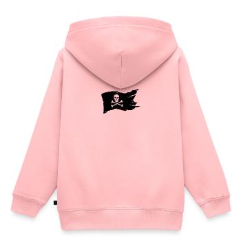 pirate - Sweat Premium à capuche enfant bio - rose - Dos - AI Model Kid Female (0cm)