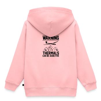 Mouches thermiques | Cadeaux planeurs planeurs - Sweat Premium à capuche enfant bio - rose - Dos - AI Model Kid Female (0cm)