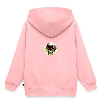 Ski Skull Lunettes de ski Skull - Sweat Premium à capuche enfant bio - rose - Dos - AI Model Kid Female (0cm)