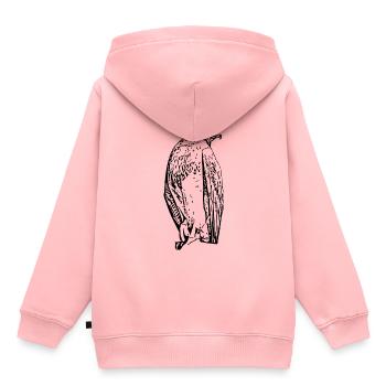 Faucons Oiseaux Oiseaux - Sweat Premium à capuche enfant bio - rose - Dos - AI Model Kid Female (0cm)