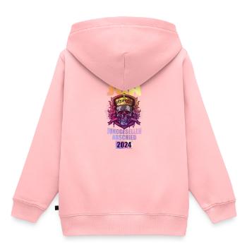 Junggesellenabschied 2024 Totenkopf Jga Party - Kinder Premium Organic Hoodie - Rosa - Hinten - AI Model Kid Female (0cm)