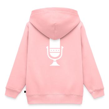 Mikrofon Podcast - Kinder Premium Organic Hoodie - Rosa - Hinten - AI Model Kid Female (0cm)