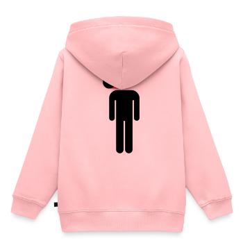 Mobile sur, cerveau désactivé - Sweat Premium à capuche enfant bio - rose - Dos - AI Model Kid Female (0cm)