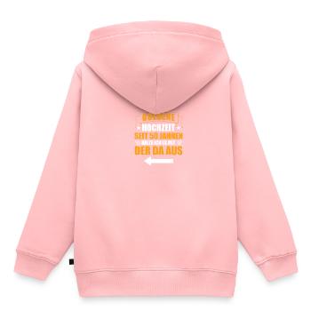 Mit der da 50. Hochzeitstag Goldene Hochzeit - Kinder Premium Organic Hoodie - Rosa - Hinten - AI Model Kid Female (0cm)