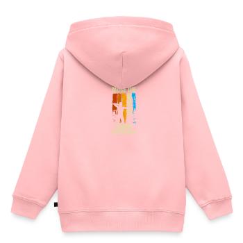 Möge die Sehne Bogen Bogenschießen Bogenschütze - Kinder Premium Organic Hoodie - Rosa - Hinten - AI Model Kid Female (0cm)