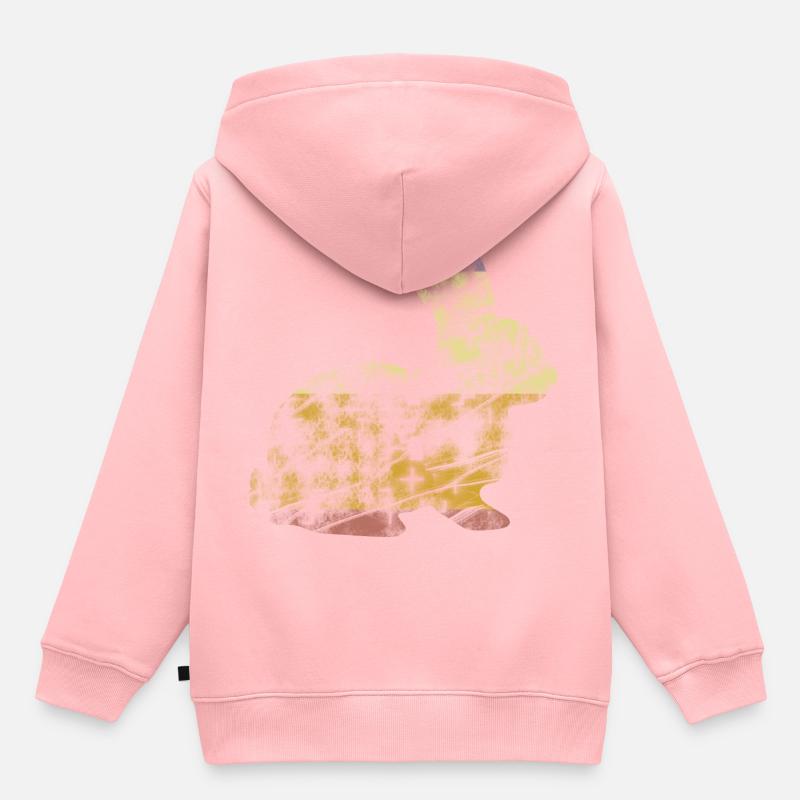 Hase - Kinder Premium Organic Hoodie - Rosa