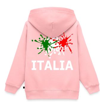 Italia - Kids Premium Organic Hoodie - rose - Back - AI Model Kid Female (0cm)