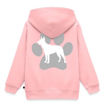 Australian Kelpie - Kinder Premium Organic Hoodie - Rosa - Hinten - AI Model Kid Female (0cm)