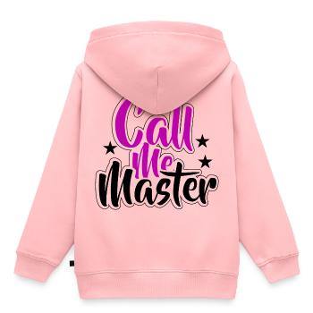 Diplôme de Master Diplôme Université - Sweat Premium à capuche enfant bio - rose - Dos - AI Model Kid Female (0cm)