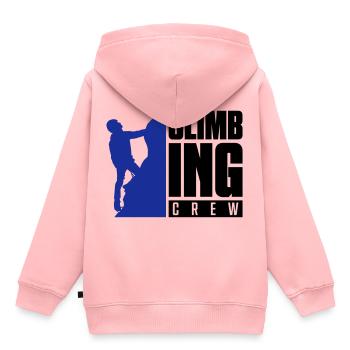 climbing crew - Sweat Premium à capuche enfant bio - rose - Dos - AI Model Kid Female (0cm)