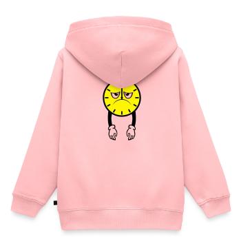 clock clock hour deprime fatigue br - Kids Premium Organic Hoodie - rose - Back - AI Model Kid Female (0cm)