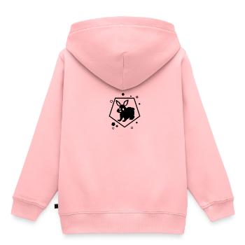 Rabbit - Rabbit Nature Easter - Kids Premium Organic Hoodie - rose - Back - AI Model Kid Female (0cm)