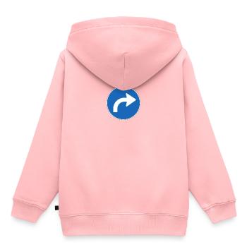 Tourner - Sweat Premium à capuche enfant bio - rose - Dos - AI Model Kid Female (0cm)