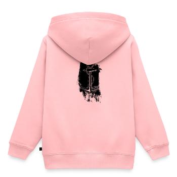 Anker mit Seil - Nautik Seefahrer Pier Maritim - Kinder Premium Organic Hoodie - Rosa - Hinten - AI Model Kid Female (0cm)