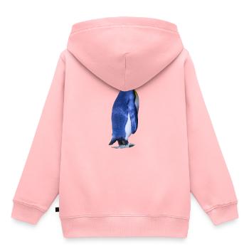Pinguine sind flugunfähig, aber gute Schwimmer - Kinder Premium Organic Hoodie - Rosa - Hinten - AI Model Kid Female (0cm)
