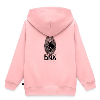 Skateboarder Skateboard Skater Skate Skateing DNA - Kids Premium Organic Hoodie - rose - Back - AI Model Kid Female (0cm)