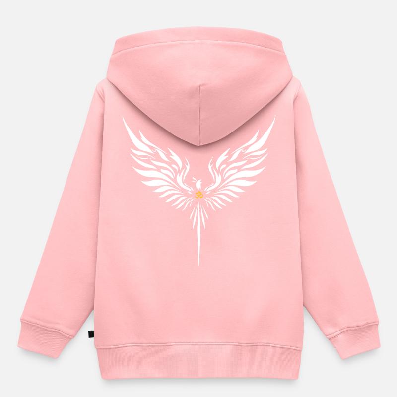 Phenix - Sweat Premium à capuche enfant bio - rose