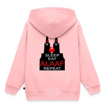 Kölsch de Cologne Cathédrale Kölle Alaaf Rhing nez carnaval - Sweat Premium à capuche enfant bio - rose - Dos - AI Model Kid Female (0cm)