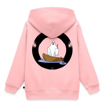 Geister Schiff Seefahrt Spuk Gespenst Halloween - Kinder Premium Organic Hoodie - Rosa - Hinten - AI Model Kid Female (0cm)