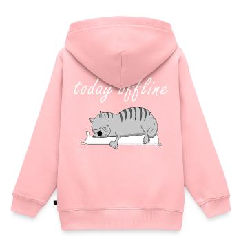 today offline - Kinder Premium Organic Hoodie - Rosa - Hinten - AI Model Kid Female (0cm)