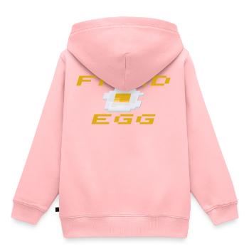 SBDesigns - Spiegelei / Spiegelei - Kinder Premium Organic Hoodie - Rosa - Hinten - AI Model Kid Female (0cm)