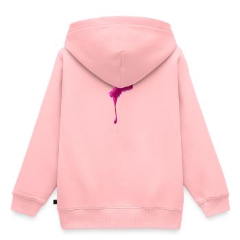 ongles femme - Sweat Premium à capuche enfant bio - rose - Dos - AI Model Kid Female (0cm)