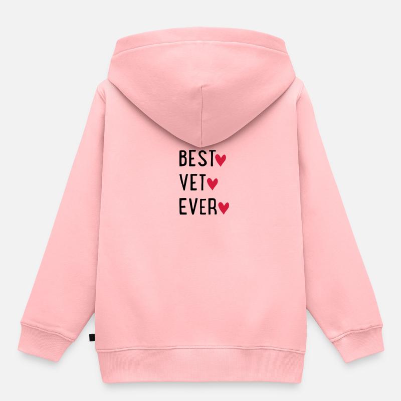 Vétérinaire - Sweat Premium à capuche enfant bio - rose