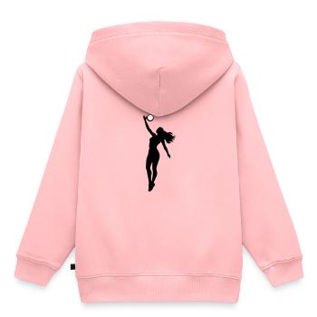 Volleyball Spielerin Symbol - Kinder Premium Organic Hoodie - Rosa - Hinten - AI Model Kid Female (0cm)