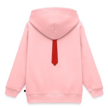 Cravate rouge Royal - Sweat Premium à capuche enfant bio - rose - Dos - AI Model Kid Female (0cm)