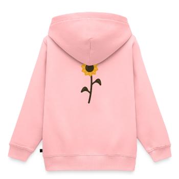 Arabica - sunflower - Sweat Premium à capuche enfant bio - rose - Dos - AI Model Kid Female (0cm)
