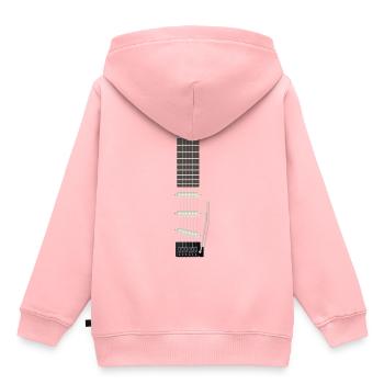 E-Gitarre - Kinder Premium Organic Hoodie - Rosa - Hinten - AI Model Kid Female (0cm)