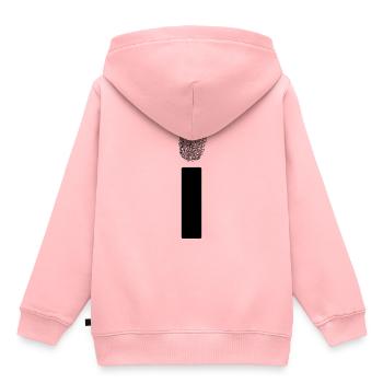 Fingerabdruck I-Punkt - Kinder Premium Organic Hoodie - Rosa - Hinten - AI Model Kid Female (0cm)