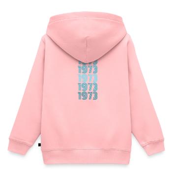 Party 1973 - Kids Premium Organic Hoodie - rose - Back - AI Model Kid Female (0cm)