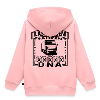 Trucker LKW Fahrer Geschenk Fernverkehr Brummi - Kinder Premium Organic Hoodie - Rosa - Hinten - AI Model Kid Female (0cm)