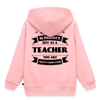l'apprentissage des enseignants des élèves de l'école des enseignants parfait - Sweat Premium à capuche enfant bio - rose - Dos - AI Model Kid Female (0cm)