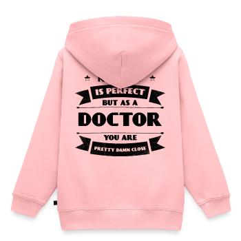 Perfekter Doktor Arzt Krankenhaus Lebensretter - Kinder Premium Organic Hoodie - Rosa - Hinten - AI Model Kid Female (0cm)