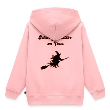 Schwiegermutter on Tour - Kinder Premium Organic Hoodie - Rosa - Hinten - AI Model Kid Female (0cm)