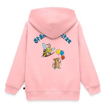 Stänkerfritze - Kinder Premium Organic Hoodie - Rosa - Hinten - AI Model Kid Female (0cm)