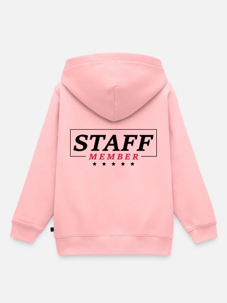 staff member - Sweat Premium à capuche enfant bio - rose