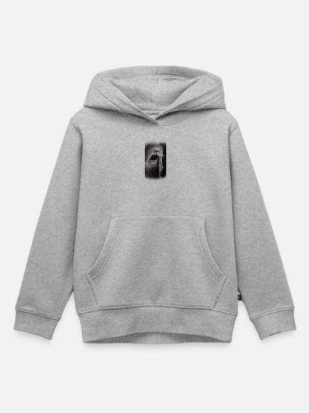 Spiegel der Seele - Kinder Premium Organic Hoodie - Grau meliert